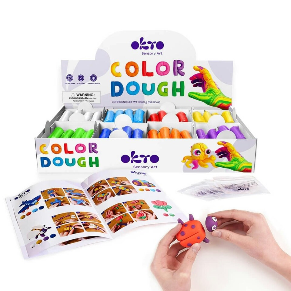 image 1 of Okto Colour Dough 96 Packs & 8 Colours