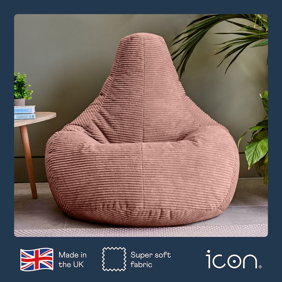 image 1 of Dalton Medium Beanbag Corduroy Dawn Pink | Pink | Pink | 1