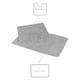 image 3 of Showerdrape Pinnacle Grey 2 Piece 100% Cotton Bath Mat Set | Multi | 1