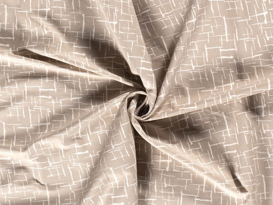 Beige Stretch Woven Viscose Bengaline Fabric for Dressmaking, 144cm / 56" Wide - per metre