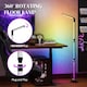 image 8 of HOMCOM LED Floor Lamp, 360degree RGB Detachable Corner Floor Lamp with App & Remote Control, Colour Changing Standing Lamp with Music Sync & Timing, for Living Room, Game Room, Dark Grey | Grey | Dark Grey