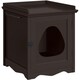 image 2 of Yaheetech Indoor Cat Litter Box Furniture Enclosure N/A | Espresso | One Size