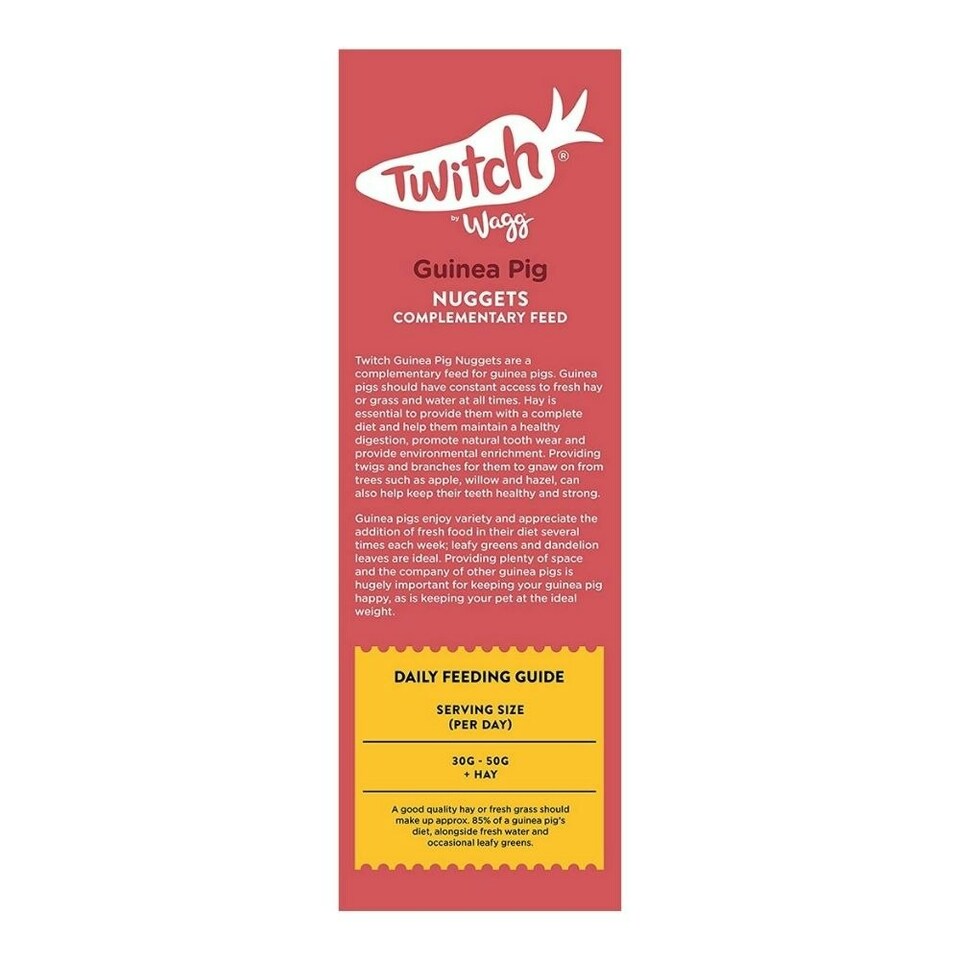 image 1 of Twitch by Wagg Guinea Pig Nuggets Food 2kg