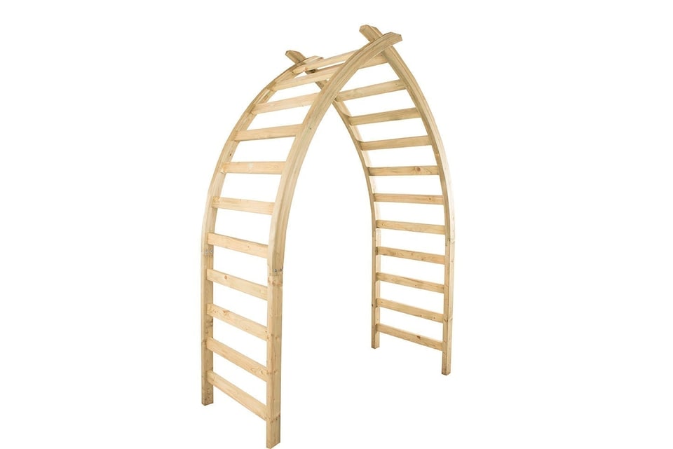 image 1 of Forest Garden Whitby Curved Wooden Garden Arch