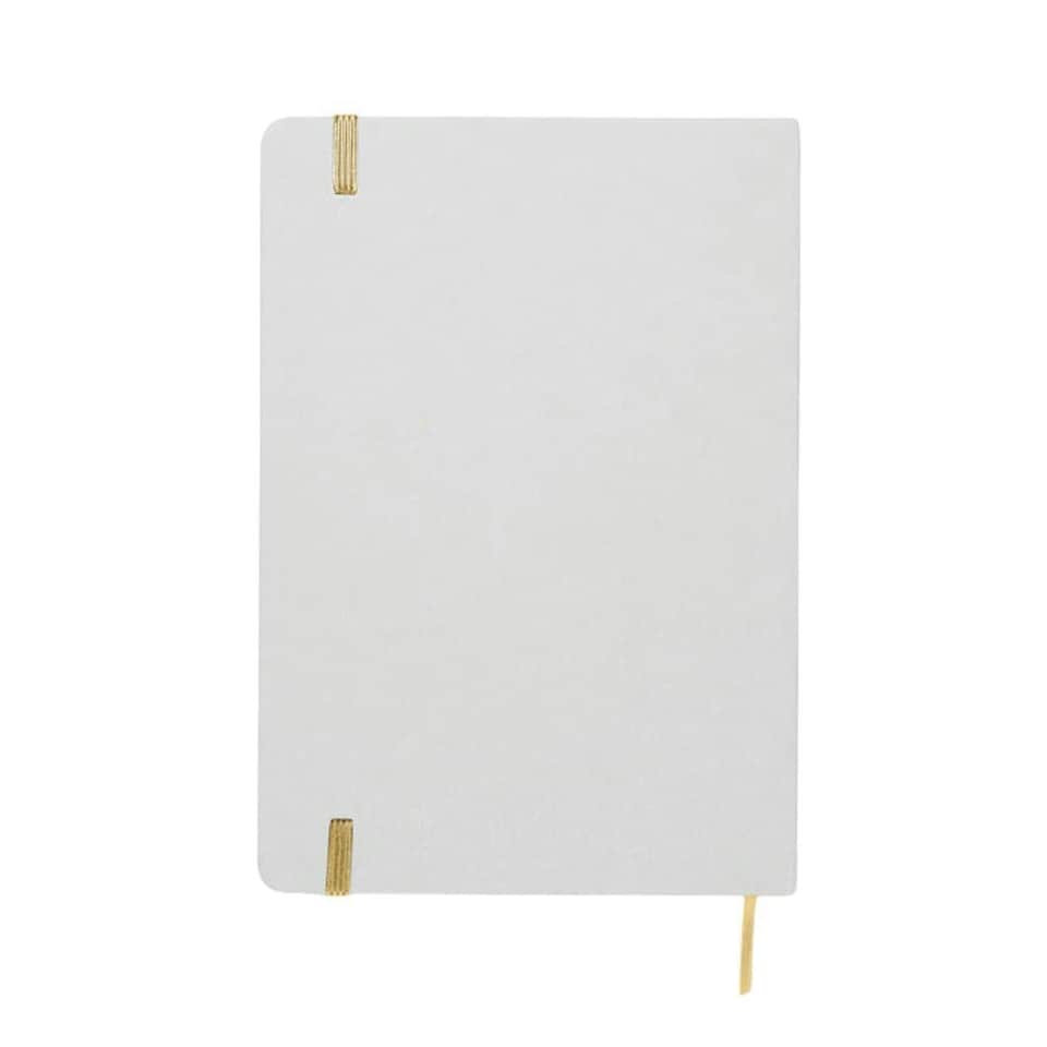 image 1 of MidOcean Route White A5 Notebook - Gold/White - One Size