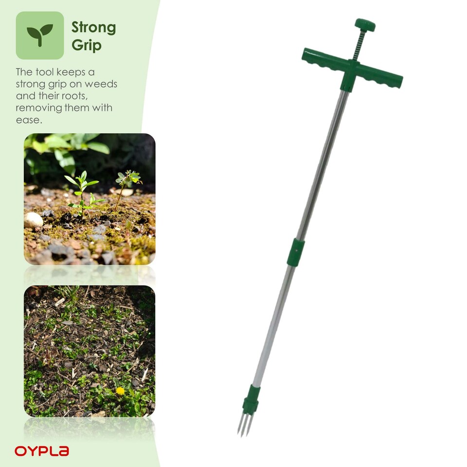 image 1 of Oypla Weed Puller Twister Remover Weeder Manual Weeding Garden Tool