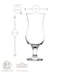 image 3 of LAV Fiesta Pina Colada Glasses - 460ml - Clear - Pack of 6