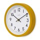 image 2 of Acctim Elstow Small Kitchen Wall Clock Quartz Retro Style 20cm Yellow | Mustard