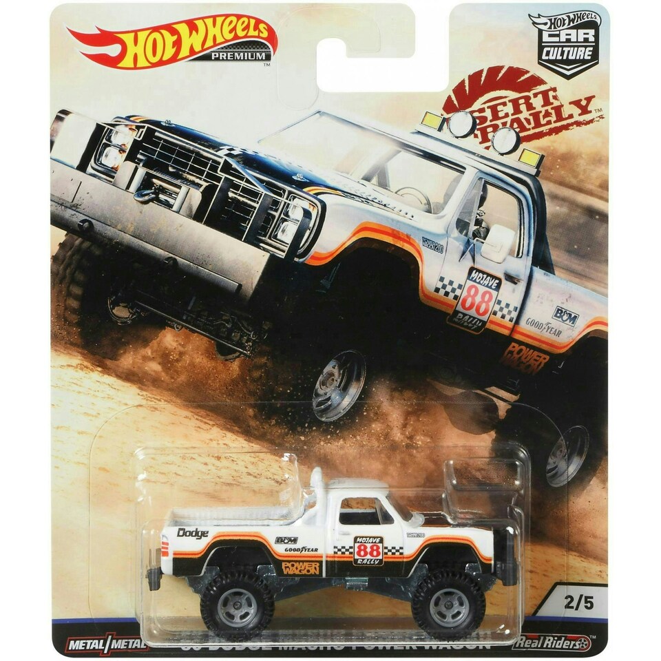 image 1 of Hot Wheels Premium Car Culture '80 Dodge Macho Power Wagon 1:64 Scale Die-Cast Vehicle