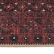 image 4 of KUKOON Distressed Red Traditional Persian Non Slip Washable Low Pile Rug 60cm x 110cm Red