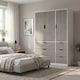 image 2 of RIGA 3 Door 6 Drawer Wardrobe | White | White & Cedar Grey | 10 x 44.5 x 79 | 1