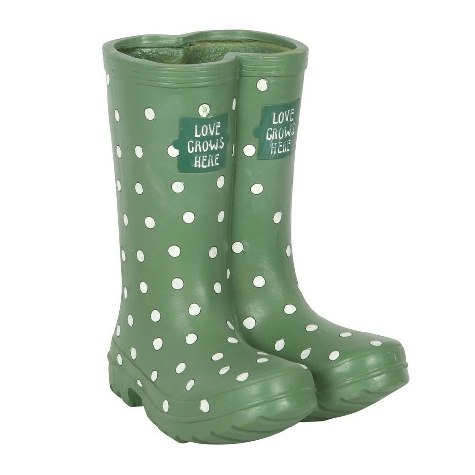 Something Different Wellington Boots Planter - Light Green - One Size