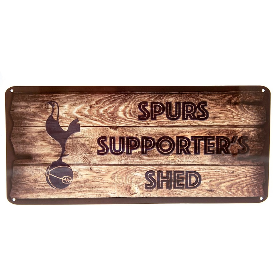 image 1 of Tottenham Hotspur FC Supporters Shed Plaque - Brown - One Size