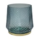 image 8 of Elm Embossed Candle Holder Green