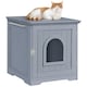 image 2 of Yaheetech Cat Litter Box Enclosures Grey | One Size