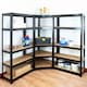 image 2 of TekBox Boltless Garage Corner Shelving Racking Set