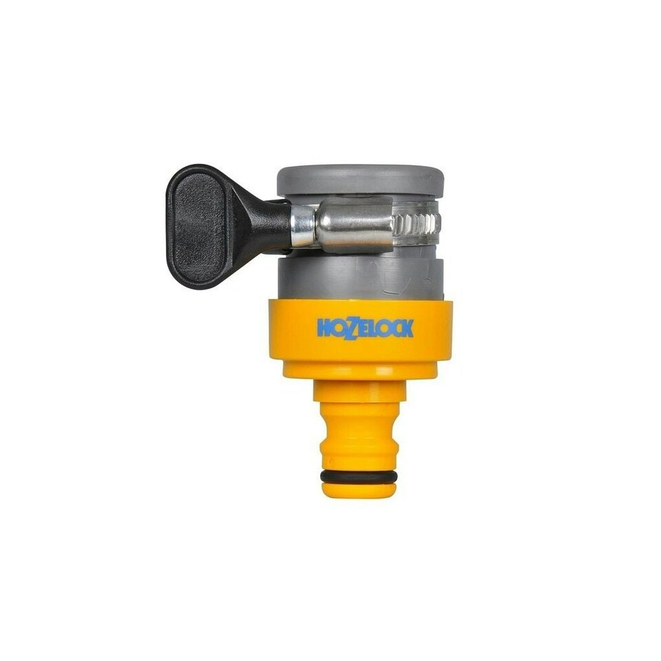 image 1 of Hozelock Universal Round Tap Connector - Yellow - One Size