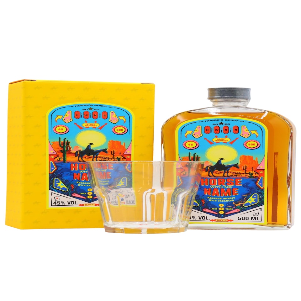 Horse With No Name - Habanero Infused Bourbon 4 year old Whiskey (Includes Branded Glass)