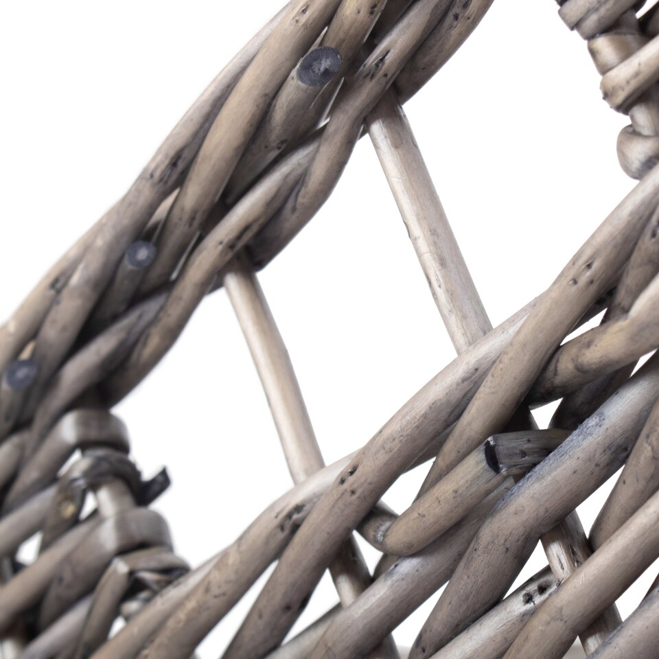 image 1 of Jumbo Antique Wash Unlined Storage Basket | Brown | Brown | XL