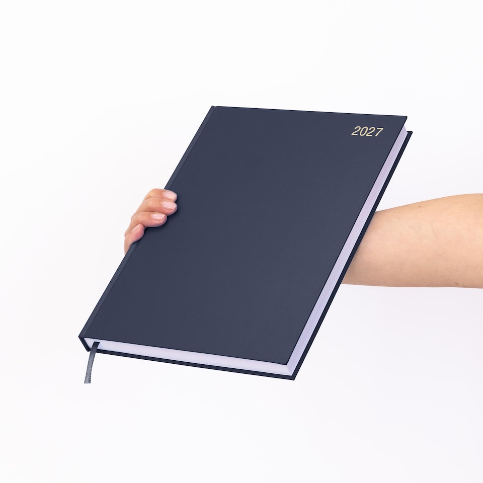 image 1 of evelay 2027 Page a Day Diary A4 Navy