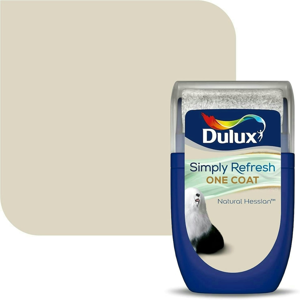 image 1 of DULUX SIMPLY REFRESH ONE COAT TESTER NATURAL HESSIAN 30ML