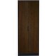 image 3 of Walnut Oak and Matt Black 2 Door Soft Close Wardrobe