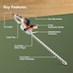 image 6 of VonHaus Hedge Trimmer 710W with Blade Cover & 10m Cable