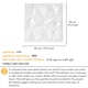 image 3 of NOVECRAFTO Geometric Diamond 3D Wall Panels – 6 Sheets Covering 1.5 sqm (16.15 sqft) – Matte PVC Cladding Panels 50x50cm Diamond Design | Black