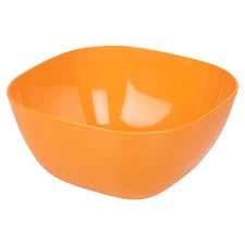 Large Durable Plastic Salad Serving Bowl Microwave Dishwasher Food Safe | Orange | Orange | 1