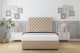 image 2 of Sloomy Mayfair Pebble Plush Divan Bed Base 2 Drawers Same Side With 54 Inch Floor Standing Headboard | Brown | Pebble | Small Single | 1