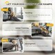 image 6 of PawHut Pet Ramp for Dogs Cats W/ Non-Slip Carpet for Bed Sofa, 188x40.5x63.5cm