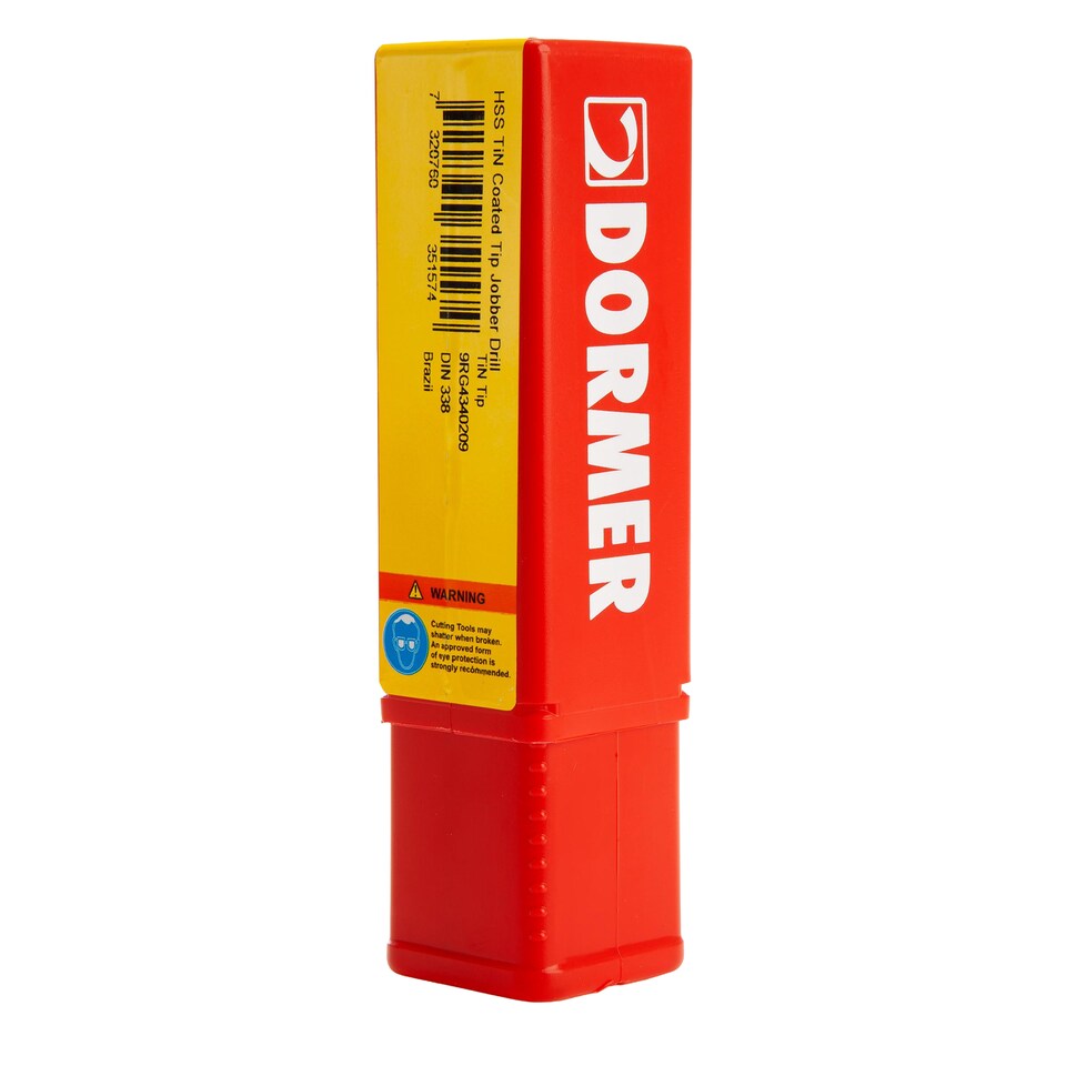 image 1 of Dormer HSS Steel Jobber Drill Bit (Pack of 5) | Bronze | Bronze | One Size | 1
