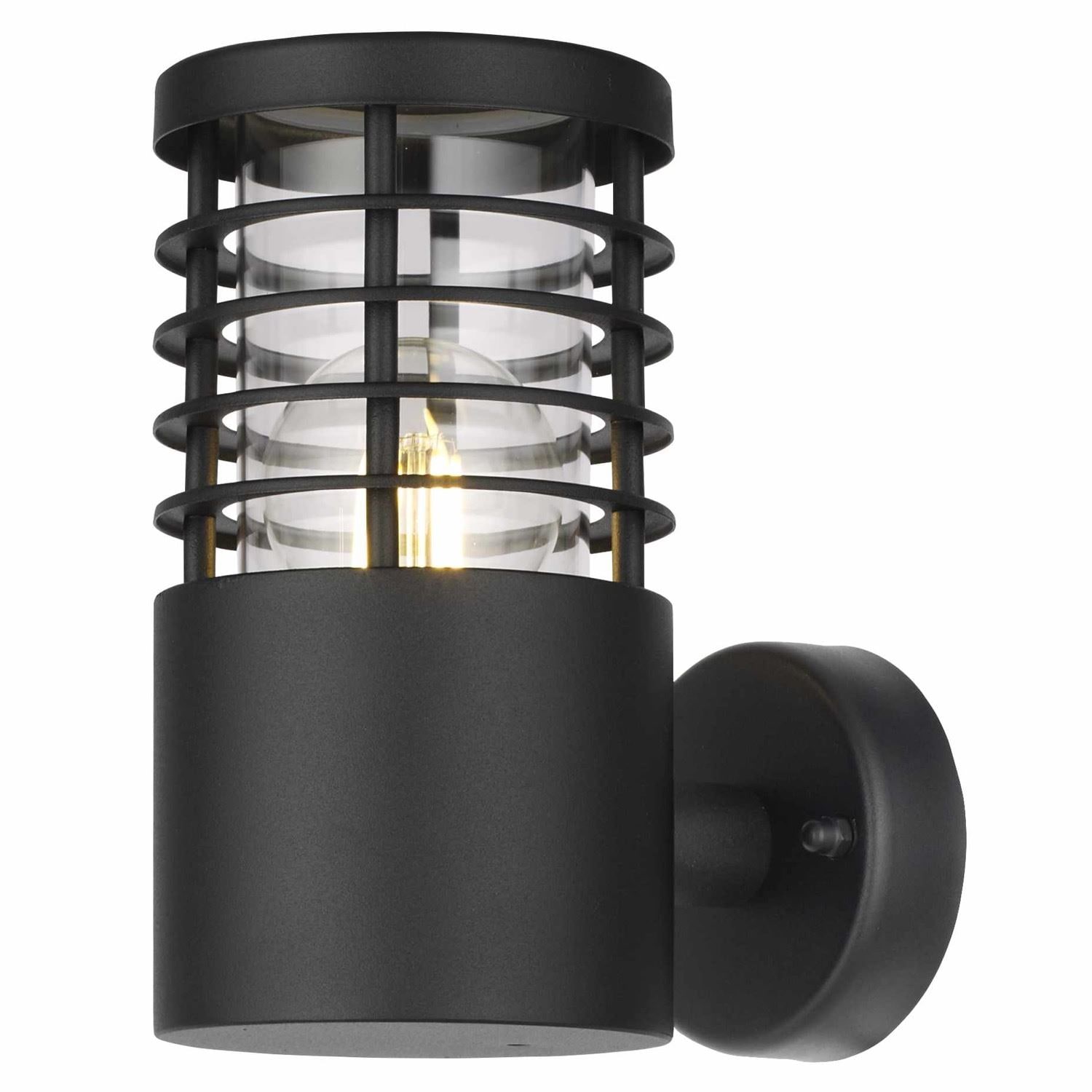 First Choice Lighting Bloom - Black IP44 Outdoor Wall Light