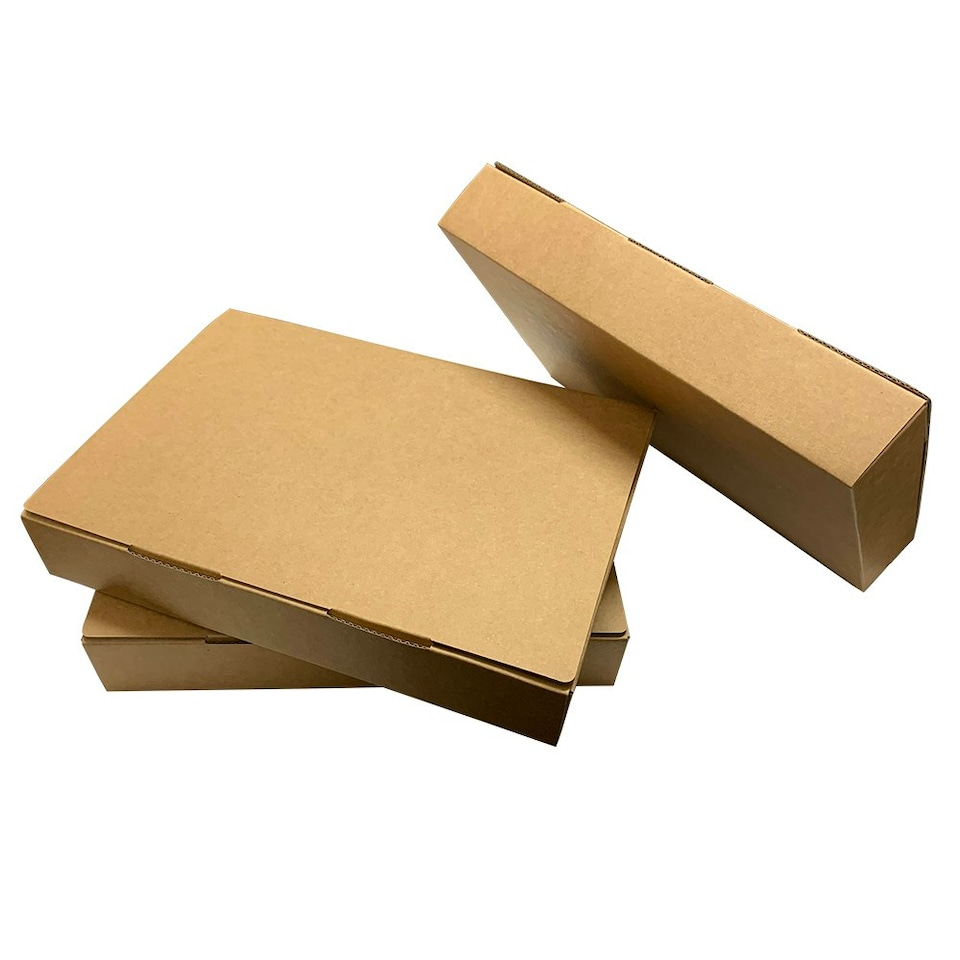 image 1 of Pack of 3 A4 Kraft Box Files 5cm Depth