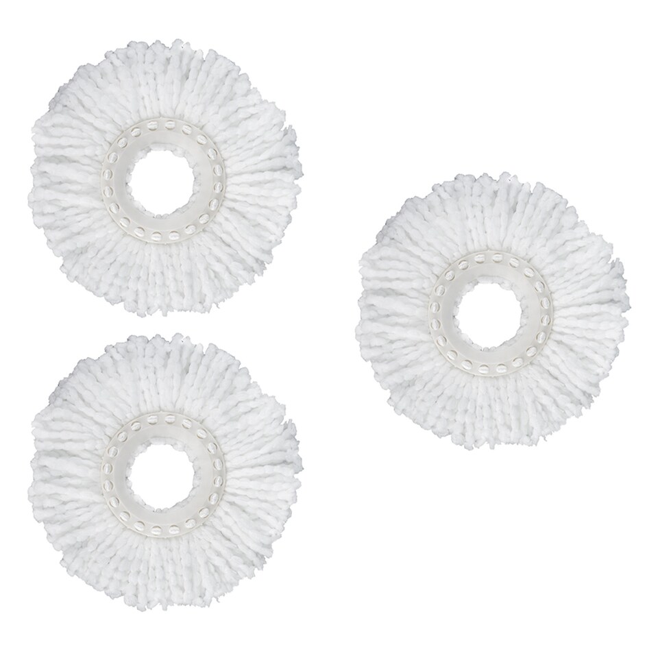 image 1 of 3X Spin Mop Replacement Heads 360 Microfiber Refills for Bucket Home Cleaning