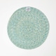 image 4 of Homescapes Green Handwoven Round Placemats Set of 4 Green