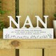 image 2 of Personalised Floral Wooden Nan Ornament