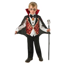 Bristol Novelty Childrens/Kids Dracula Costume - Black/Red - S S