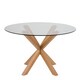 image 2 of Heaven Round Dining Table with Glass Top 119x75.5cm