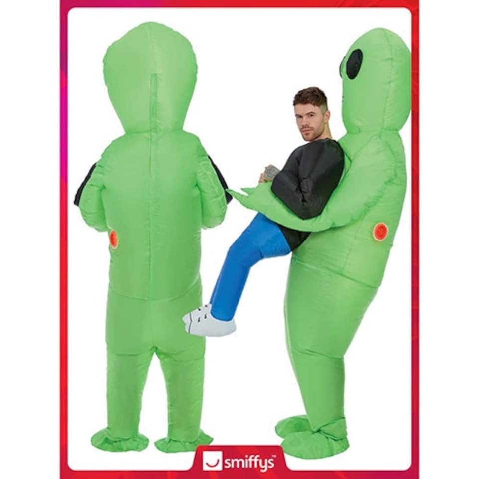 image 1 of Inflatable Alien Abduction Fancy Dress Costume Unisex Adult One Size