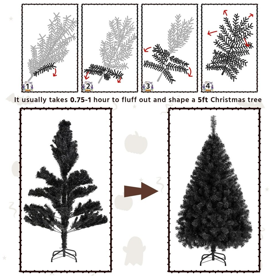 image 1 of Yaheetech Artificial Christmas Tree with PVC Tips
