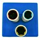 image 2 of 3pc Alloy Wheel Nut Sockets 1/2" Drive Deep 17mm 19mm 21mm Thin Walls TE789