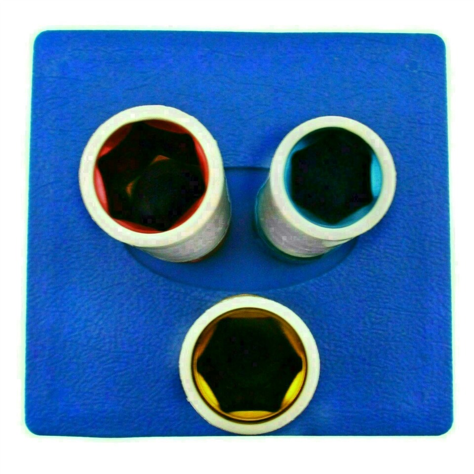 image 1 of 3pc Alloy Wheel Nut Sockets 1/2" Drive Deep 17mm 19mm 21mm Thin Walls TE789