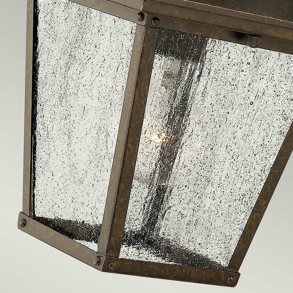 image 1 of Trellis 1 Light Outdoor Small Wall Lantern Light Regency Bronze IP44, E27