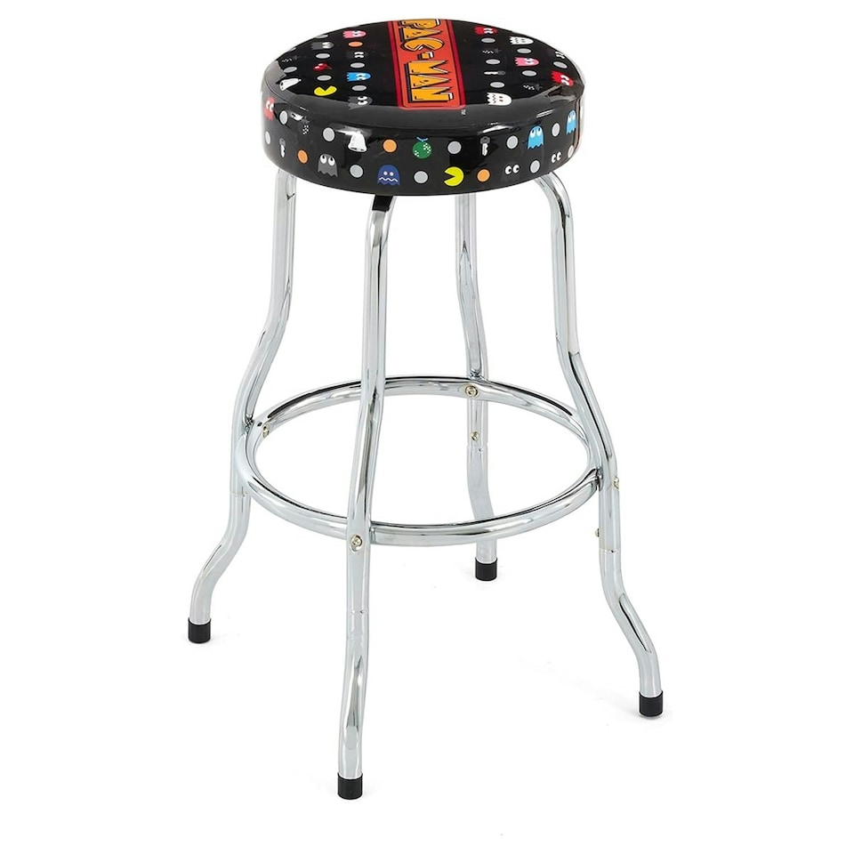 image 1 of Arcade1Up Pac-Man Retro Adjustable Arcade Stool Multi | Multi
