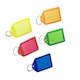 image 4 of Pack of 50 Large Assorted Coloured Identity Tag Key Rings