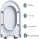 image 6 of Soft Close Toilet Seat | Easy To Install | Hygiene+ | Easy Clean | D shape