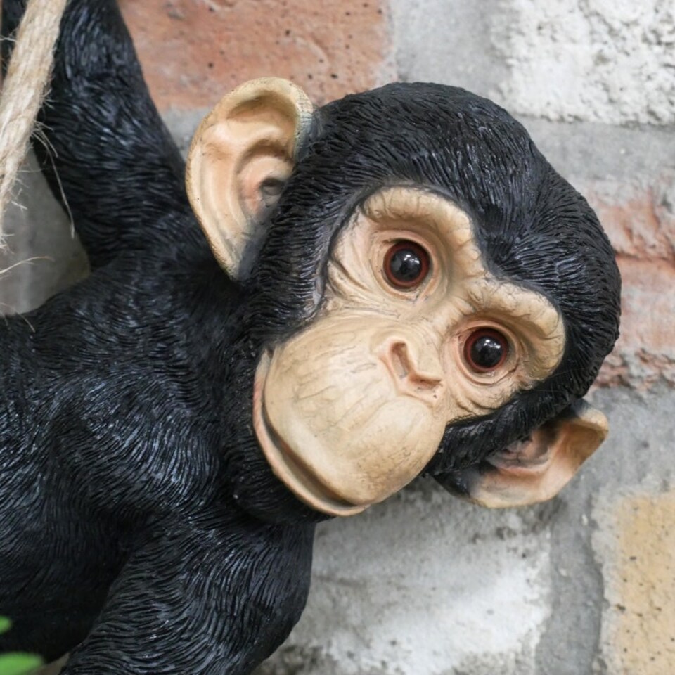 image 1 of Gifts Direct 2 U Hanging Swinging Monkey Ornament | Black