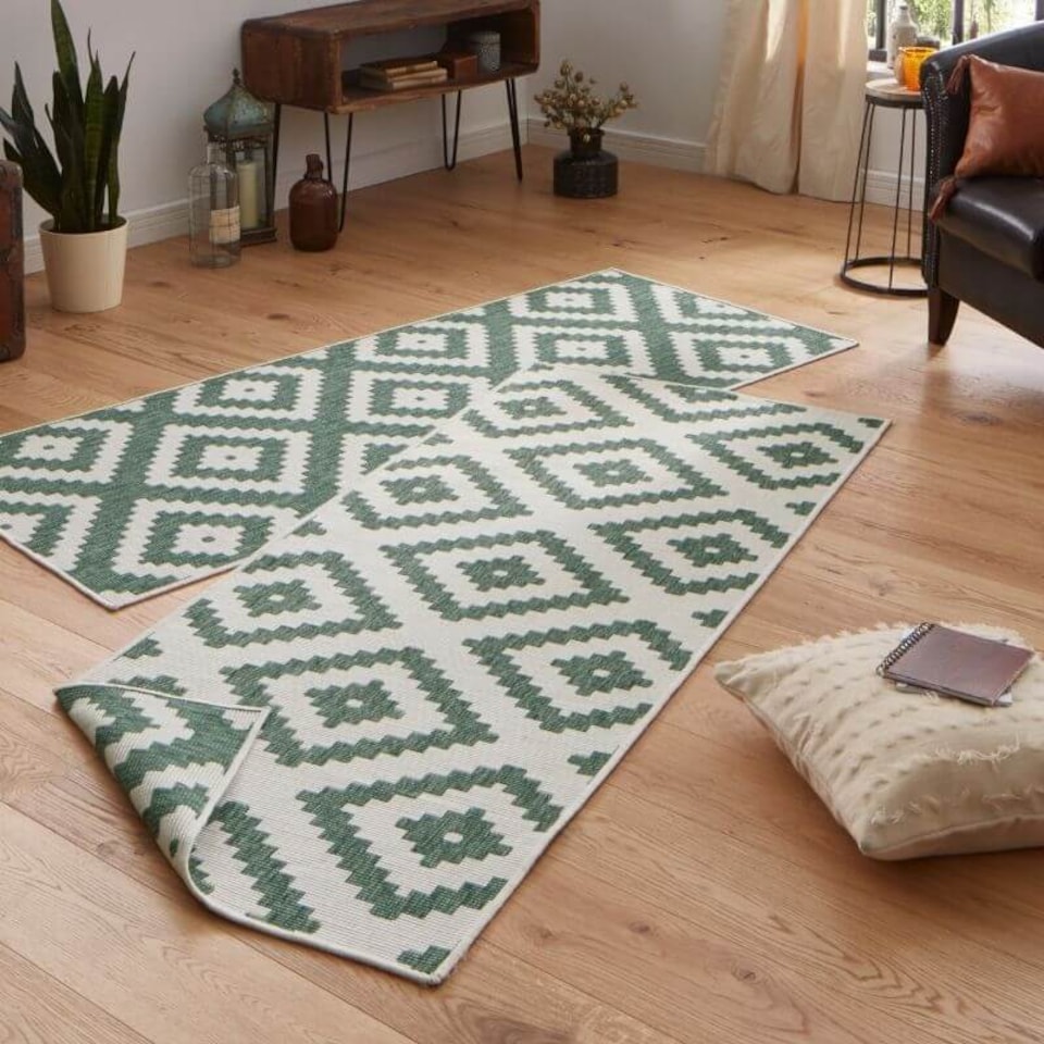 image 1 of The Rugs Malta Reversible Indoor Outdoor Rug Flatweave Polypropylene