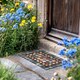 image 2 of Nicoman Rubber Elegant Blue Tile Doormat - 90x60cm